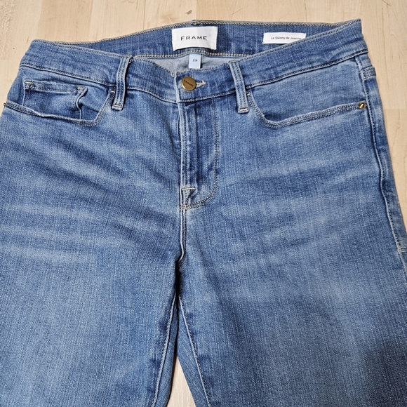 Frame Le Skinny De Jeanne Distressed Ripped Knee Denim Jeans size 29 - Picture 8 of 8